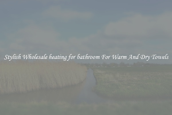 Stylish Wholesale heating for bathroom For Warm And Dry Towels