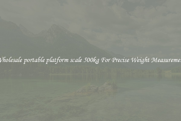 Wholesale portable platform scale 500kg For Precise Weight Measurement