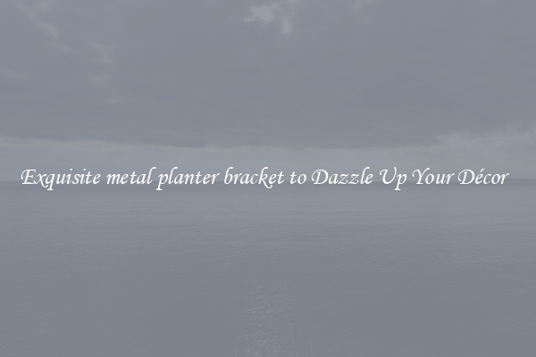 Exquisite metal planter bracket to Dazzle Up Your Décor  