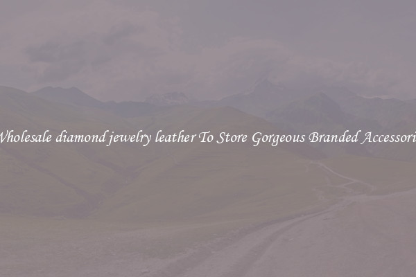 Wholesale diamond jewelry leather To Store Gorgeous Branded Accessories