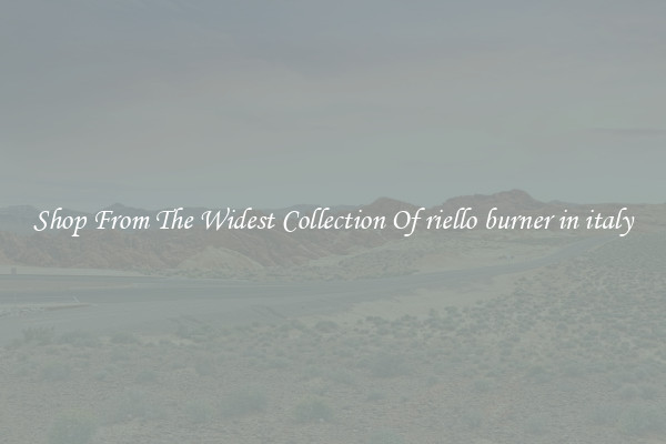  Shop From The Widest Collection Of riello burner in italy 