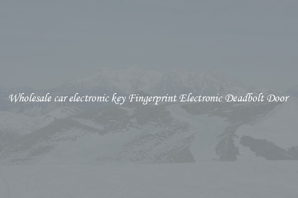 Wholesale car electronic key Fingerprint Electronic Deadbolt Door 