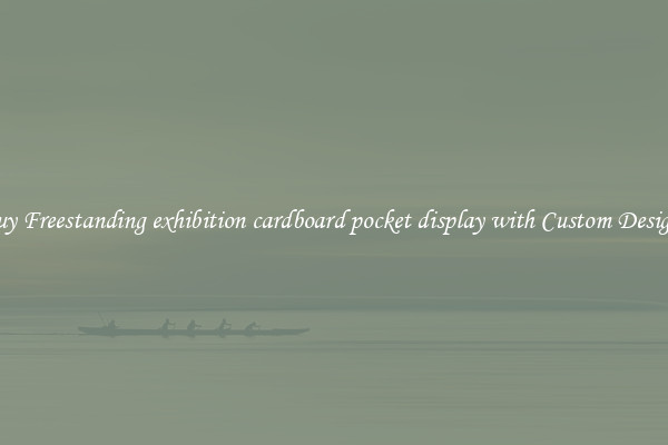 Buy Freestanding exhibition cardboard pocket display with Custom Designs