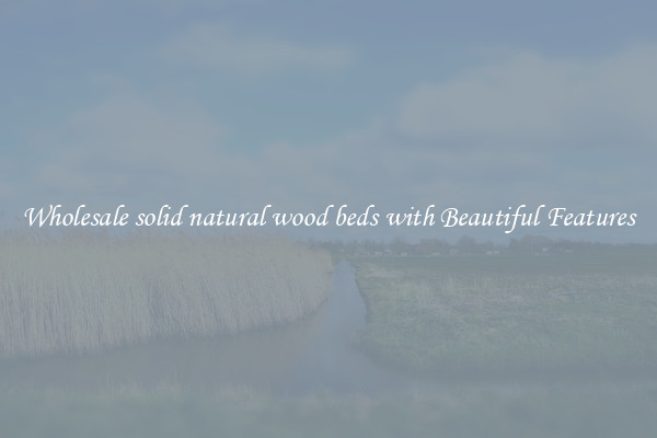 Wholesale solid natural wood beds with Beautiful Features