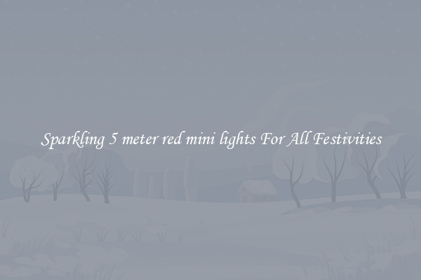 Sparkling 5 meter red mini lights For All Festivities
