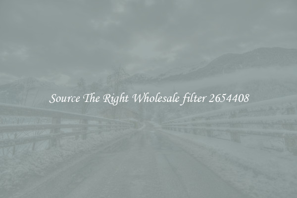 Source The Right Wholesale filter 2654408