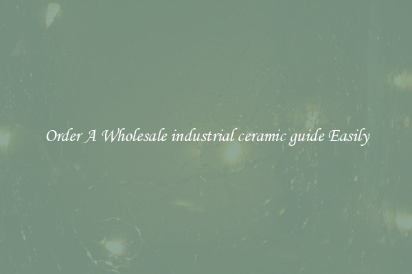 Order A Wholesale industrial ceramic guide Easily