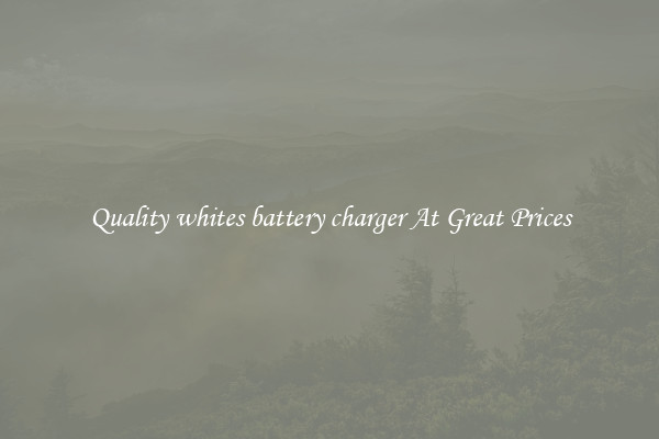 Quality whites battery charger At Great Prices
