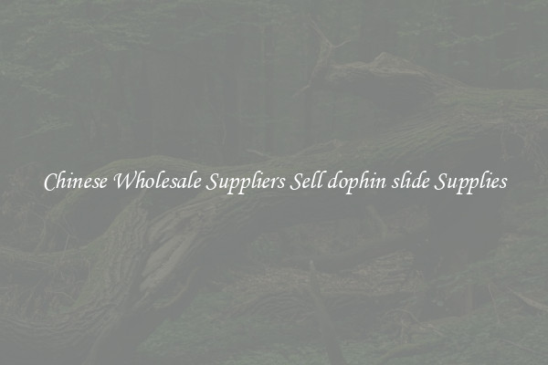 Chinese Wholesale Suppliers Sell dophin slide Supplies